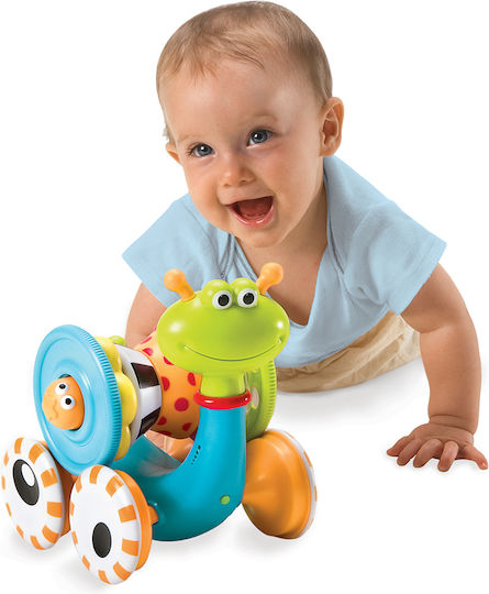 Yookidoo Push Along Crawl 'N' Go Snail with Music for 6++ Months