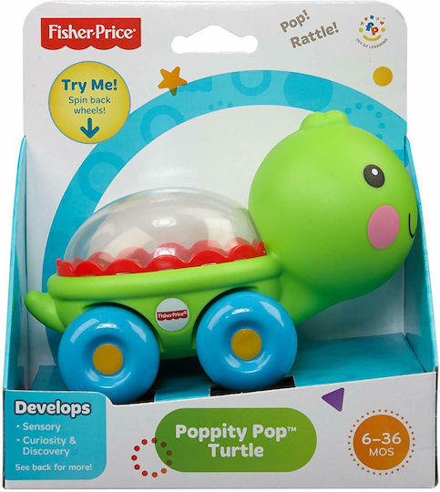 Fisher Price Push Along Țestoasă De Tras Cu Sunete Pentru 12+ Luni