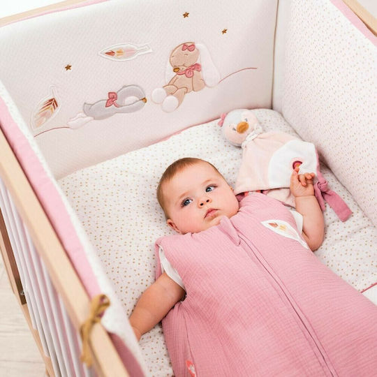 Nattou Șervețel pentru bebeluși Sasha & Pauline Mini Sasha Pink