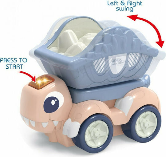 Junca Push Along Little Dinosaur Vehicle with Light and Sounds for 12++ Months