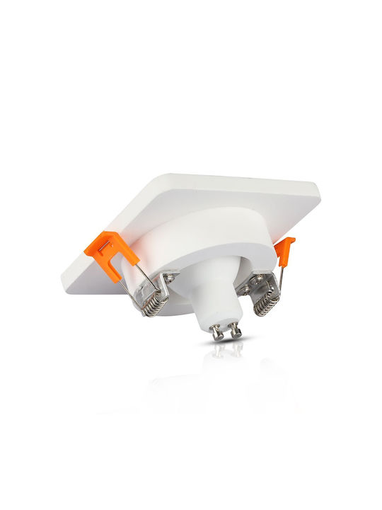 V-TAC Square Plaster Frame for Spot GU10 MR16 Copper 10x10cm. 1pcs