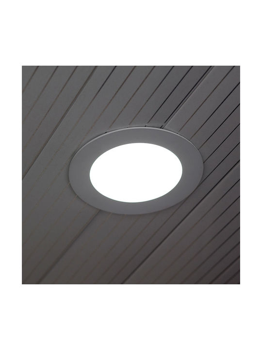 V-TAC Rotund Sticlă Spot Încorporat cu LED Integrat și Lumină Alb Rece 6W 6400K Alb 10x10cm. 1buc