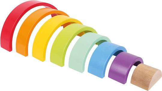 Small Foot Stacking Toy Rainbow made of Wood for 12++ Months