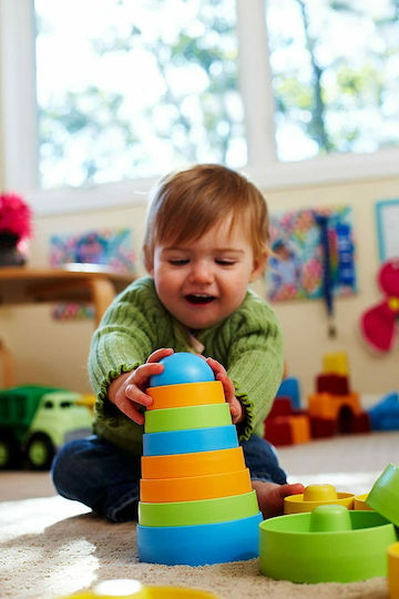 Green Toys Παιχνίδι Στοίβαξης Πυραμίδα Κυλίνδρων για 6+ Μηνών