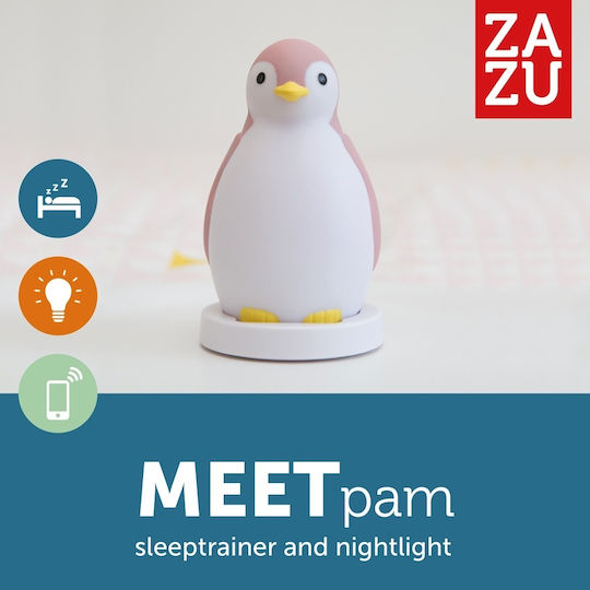 Zazu Sleep Toy Pam The Penguin with Lights for 0++ Months