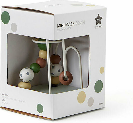Kids Concept Λαβύρινθος Παιχνίδι Προγραφής Μίνι Edvin από Ξύλο για 12+ Μηνών
