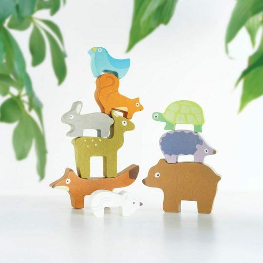 Le Toy Van Stacking Toy Balancing Animals Petilou made of Wood for 12++ Months