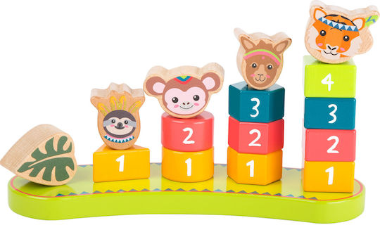 Small Foot Jucărie de Stivuire Jungla din Lemn pentru 12++ Luni