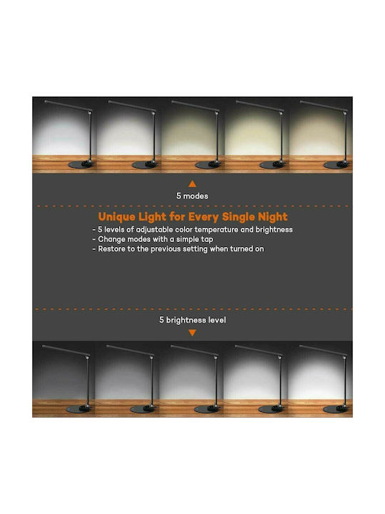 TaoTronics TT-DL19 LED Office Desk Lamp Folding in Black Colour
