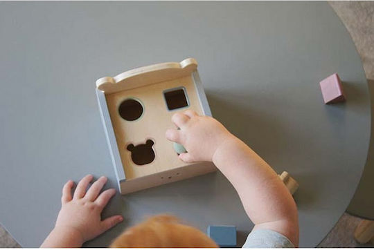 Jabadabado Shape Sorting Toy Box With Shapes Teddy made of Wood for 18++ Months