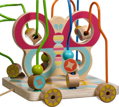 Lucy & Leo Λαβύρινθος Maze on Wheels "Butterfly" από Ξύλο για 36+ Μηνών