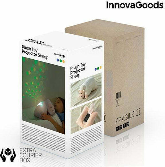 InnovaGoods Играчка за сън Cuddly Sheep with Projector Stars със светлина за 36++ месеца