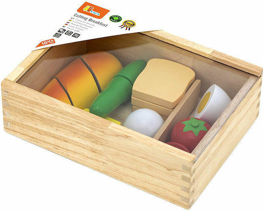 Viga Toys Ξύλινα Παιχνίδια Μαγειρικής Κουζινικά Κουζίνας Πρωινού Διαίρεσης για 3+ Ετών