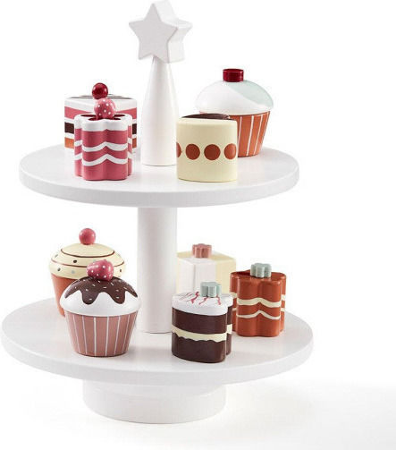 Kids Concept Wooden Cake Toys Made of Wood for 3+ Years 9pcs