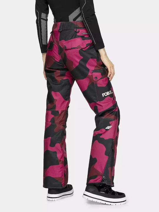 4F H4Z20-SPDS001-90A Women's Trousers for Ski & Snowboard Pink