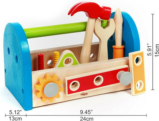 Hape Fix-It Wooden for Ages 3+ 14 cm 17 Pieces