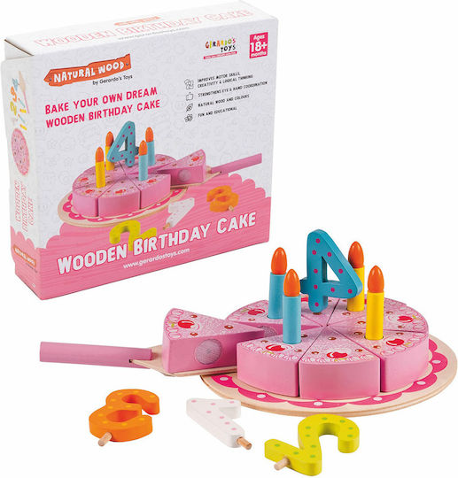Gerardo’s Toys Wooden Birthday Cake από Ξύλο για 3+ Ετών