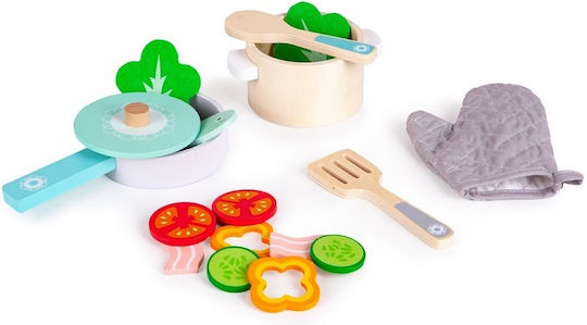 Moni Kochspielzeug / Küchenutensilien Holz Küchen-Set aus Holz
