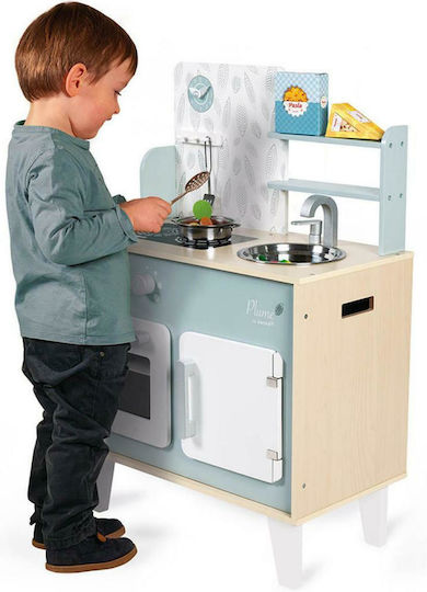 Janod Wooden Feather Kitchen Set Made of Wood for 3+ Years 78 cm