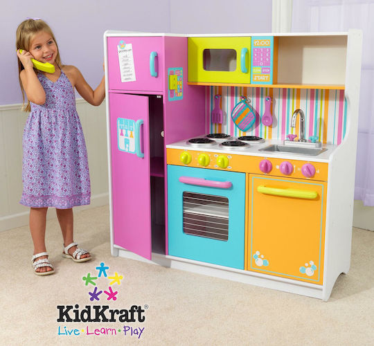 Kidkraft Deluxe Big & Bright Wooden Kitchen For 3+ Years 110 cm
