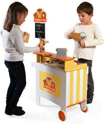 Janod Children's Shop Device For Crepes & Waffles made of Wood