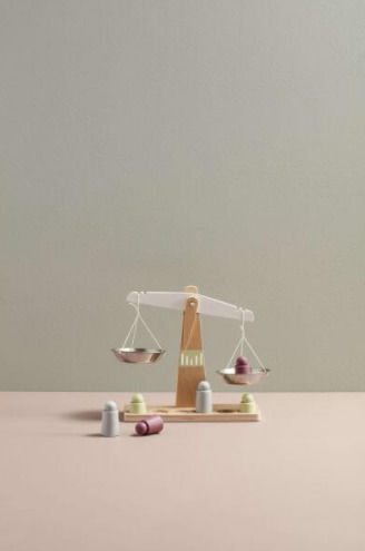 Kids Concept Wooden Kitchen Scale Made of Wood for 3+ Years