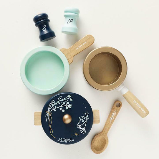 Le Toy Van Pots & Pans από Ξύλο για 3+ Ετών 6τμχ