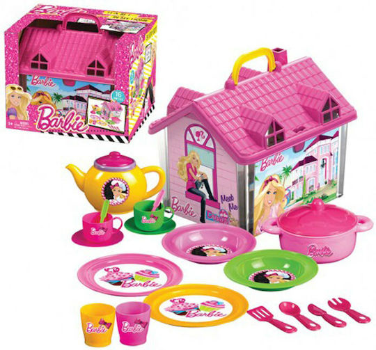 Dede Barbie Tea Set in Barbie Dollhouse for 3+ Years 16pcs