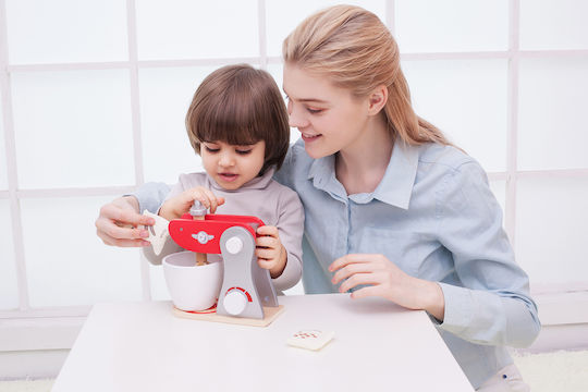 Classic World Retro Mixer aus Holz für Kinder-Haushaltsgeräte 4 Stück