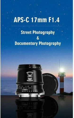 TTArtisan Crop Camera Lens 17mm F/1.4 Fixed for Nikon Z Mount Black