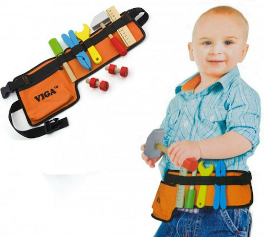 Viga Toys Viga Ζώνη Εργαλείων από Ξύλο για 3+ Ετών