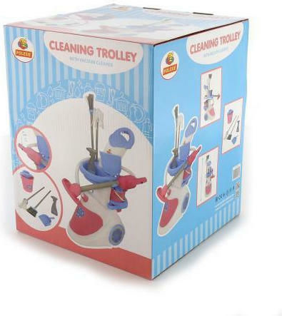 Polesie Reinigungsspielzeug Cleaning Trolley with Vacuum Cleaner
