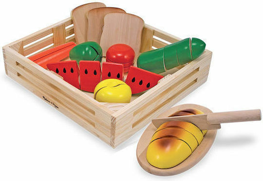 Melissa & Doug Wooden Cutting Food Set for 3+ Years 31 Pieces