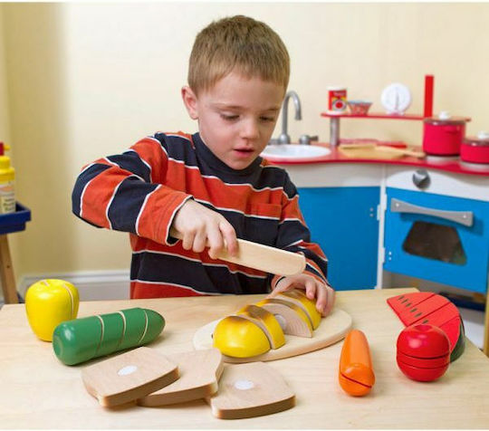 Melissa & Doug Wooden Cutting Food Set for 3+ Years 31 Pieces