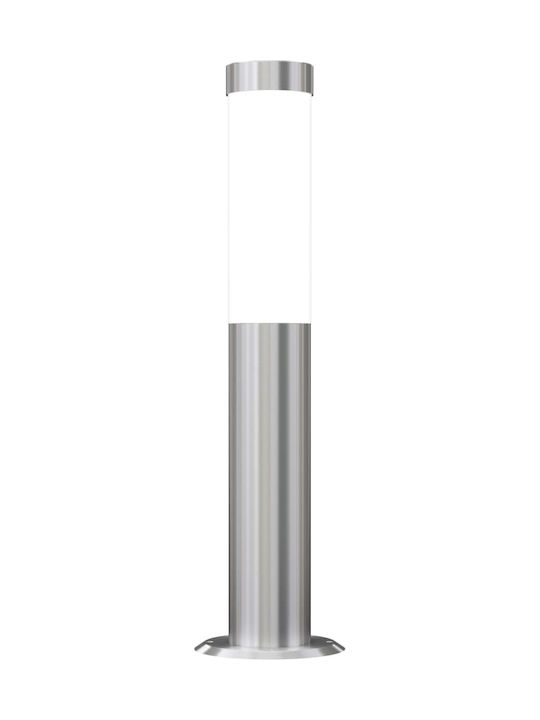 vidaXL Outdoor Floor Lamp Small Post 60W IP44 for E27 Socket Silver