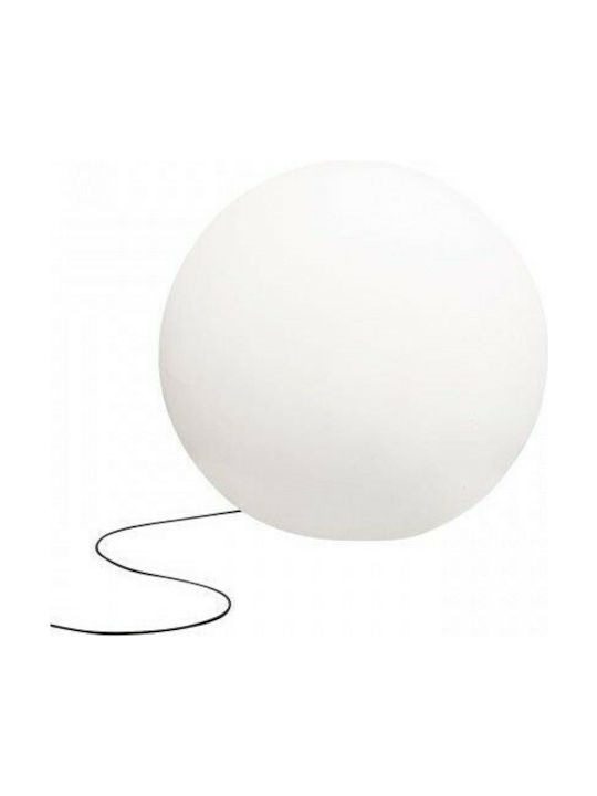 Nowodvorski Cumulus L Outdoor Floor Lamp Globe 9W with Warm White Light IP44 White