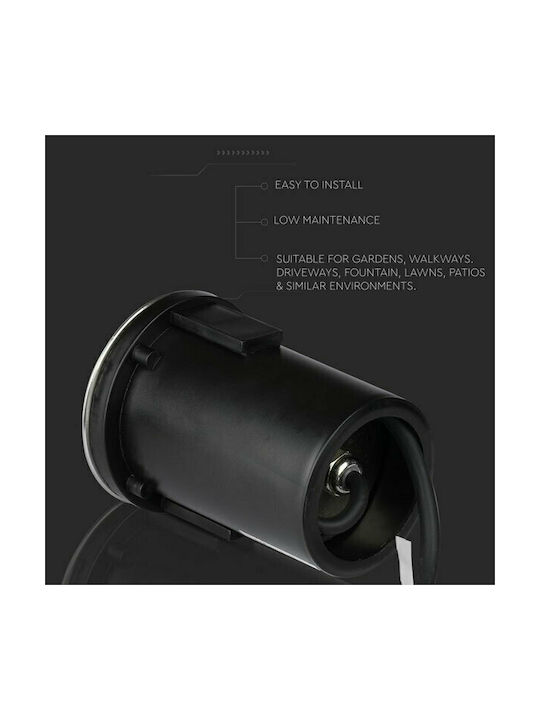 V-TAC Spot De Podea 20W IP67 Pentru Dulie GU5.3 Argintiu