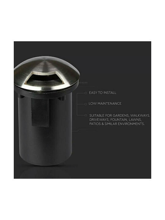 V-TAC V-TAC Outdoor Floor Lamp 20W IP67 for GU5.3 Light Bulb Base Silver