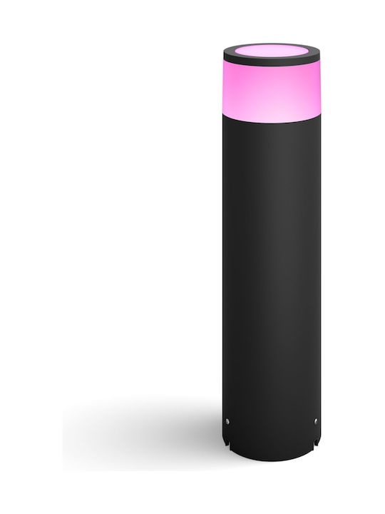 Philips Calla Φωτιστικό Δαπέδου LED Εξωτερικού Χώρου 8W RGB IP65 Μαύρο