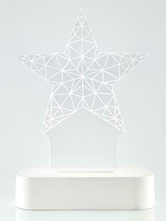 Eurolamp Glass Illuminated Christmas Decorative Desktop Star 13x5.5x19.5cm