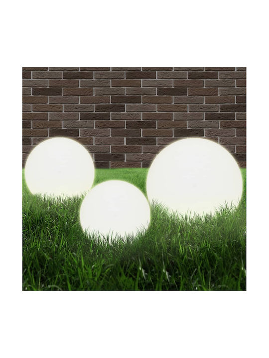 vidaXL Lamp Globe Outdoor 12W IP44 for Socket E27 White