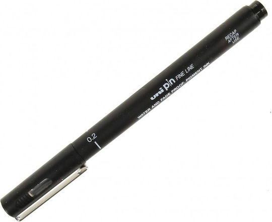 Uni-Ball Pin Line Μαρκαδόρος Σχεδίου Μαύρος 0.2mm