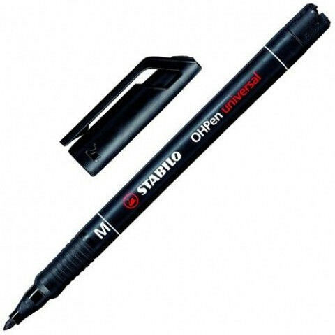 Stabilo ΟΗPen Universal M Marker pentru Folii 1mm NEGRU