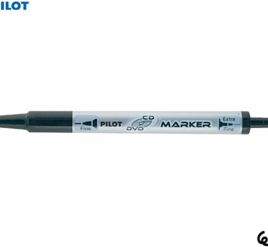 Pilot Marker Pen Μαρκαδόρος για CD/DVD Μαύρο 2mm