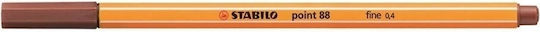 Stabilo Point 88 Маркер за Рисуване 0.4мм Кафяв