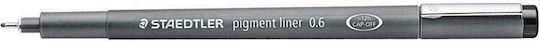 Staedtler Pigment Liner 308 Μαρκαδόρος Σχεδίου Μαύρος 0.6mm