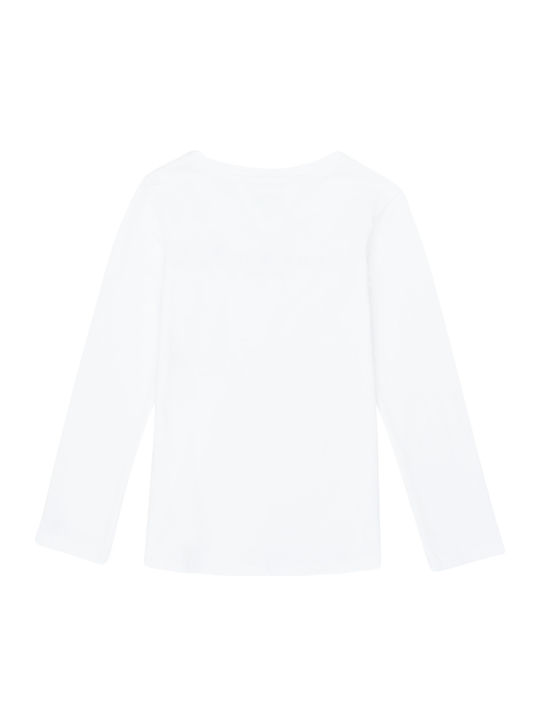 Kids' Shirt Long Sleeve White ESSENTIAL