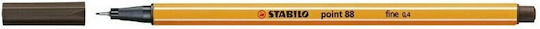 Stabilo Point 88 Μαρκαδόρος Σχεδίου Καφέ 0.4mm