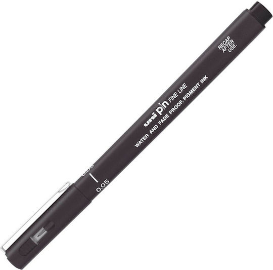 Uni-Ball Pin Line Μαρκαδόρος Σχεδίου Μαύρο 0.4mm