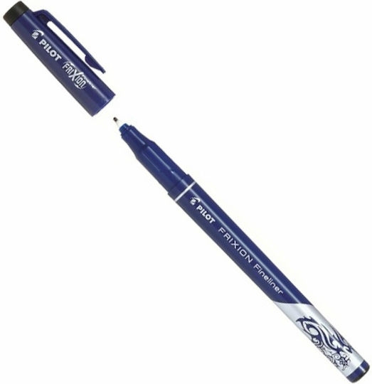 Pilot Frixion Fineliner Μαρκαδόρος Σχεδίου Μαύρο 0.45mm